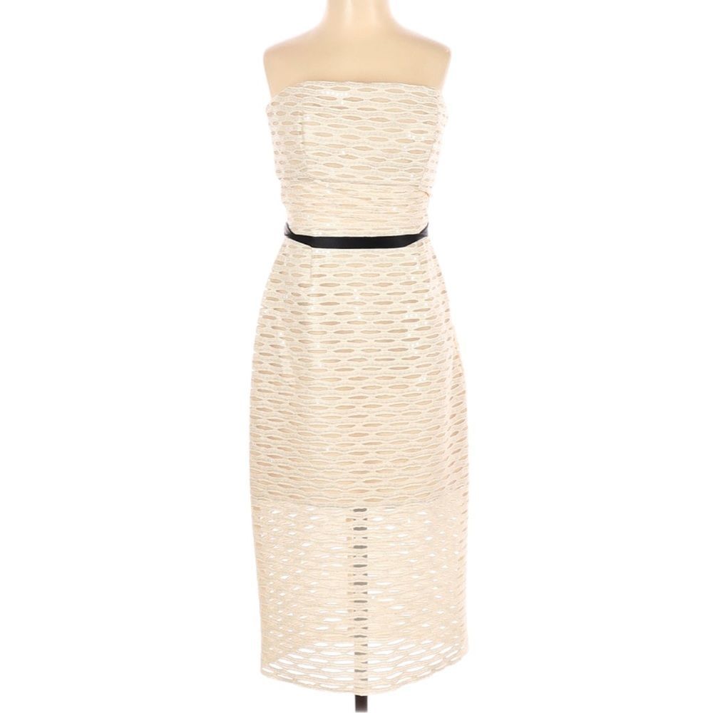 ABS Allen Schwartz Dress Size 4 Ivory